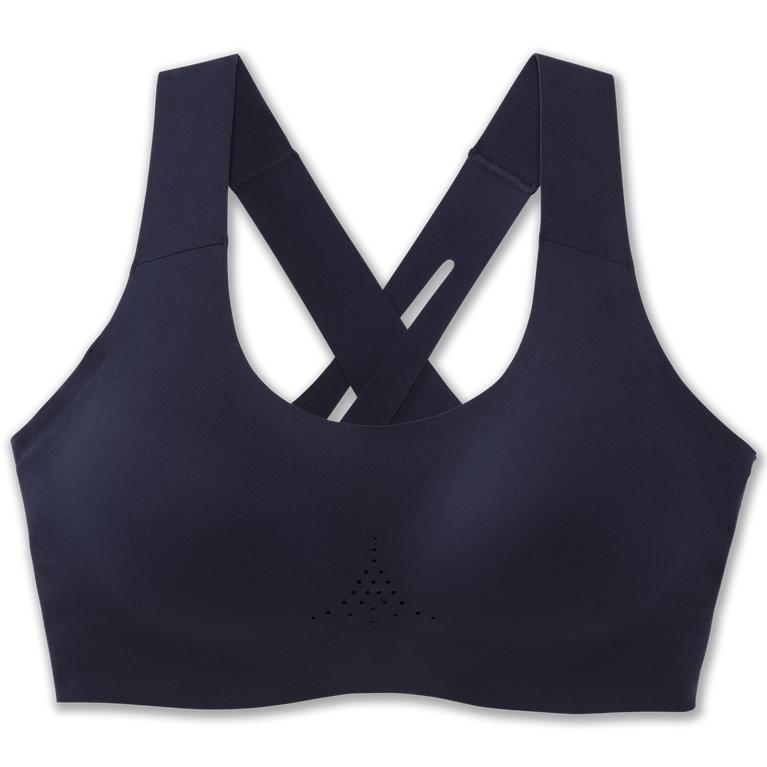 Brooks Womens Dare Crossback 2.0 Sports Running Bra - Navy (593721-JEG)